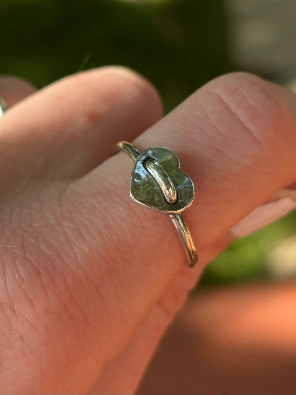 COACH Authentic Sterling Silver 925 Puffy Heart Ring Size 6 Charm Band Vintage
